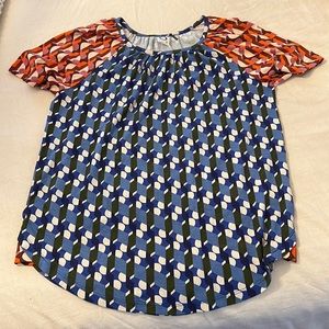 Anthropologie Mixed Print Tee